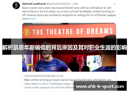 解析凯恩年薪偏低的背后原因及其对职业生涯的影响 解析凯恩年薪偏低的背后原因及其对职业生涯的影响