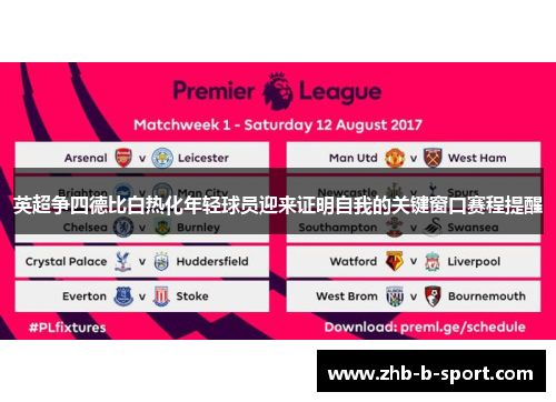 英超争四德比白热化年轻球员迎来证明自我的关键窗口赛程提醒
